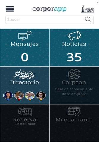 Corporapp screenshot 2