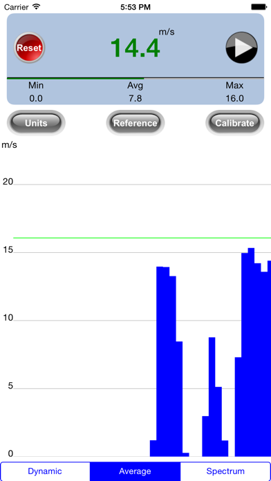 ZephyrPro Wind Meter Screenshot 2