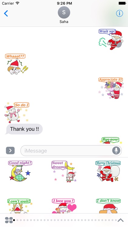 Happy Christmas & New Year for iMessage