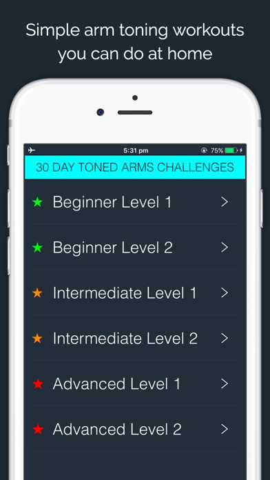 30 Day Toned Arms Challengeのおすすめ画像1