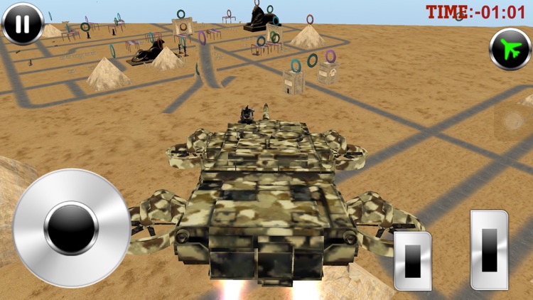 Futuristic flying USA army tank screenshot-4