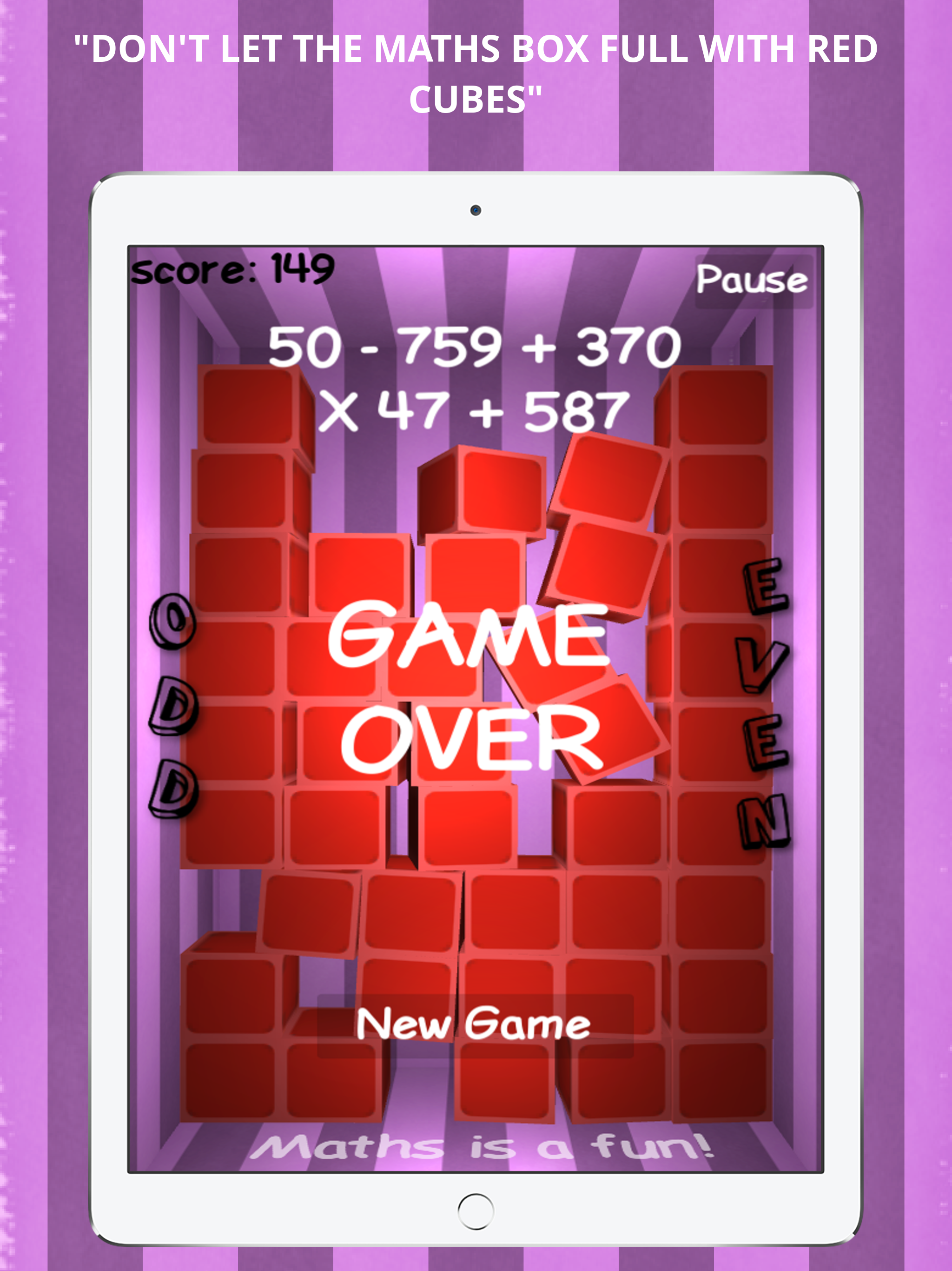 Maths Game: Odd - Even