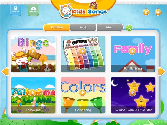Kids Songs，Children Song, Learning Kids song，English Songs for Children 1-9 Years Old iPad screenshot 2 - Education app