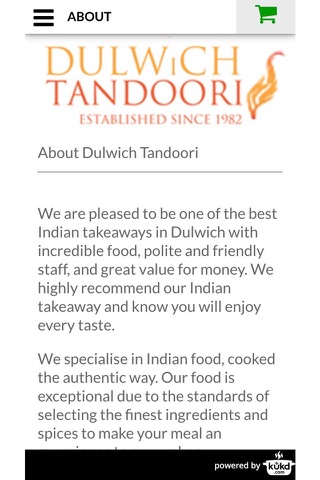Dulwich Tandoori Indian Takeaway screenshot 4