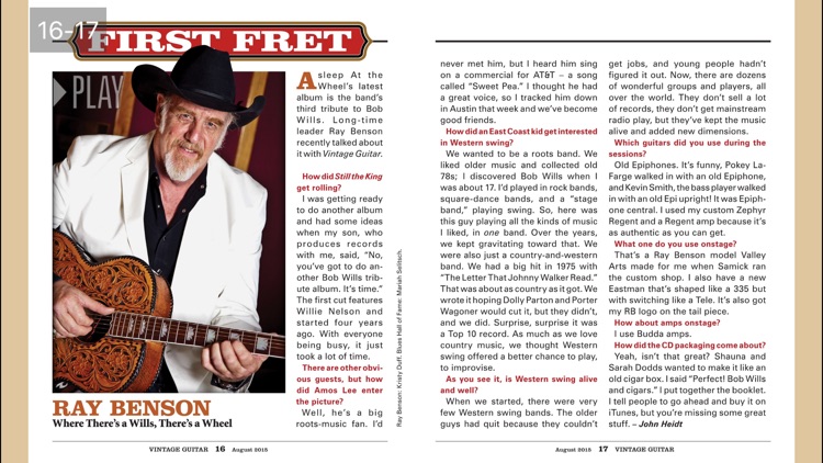 Vintage Guitar Magazine screenshot-3