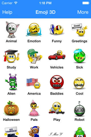 Animated Emoji 3D Sticker GIF screenshot 4