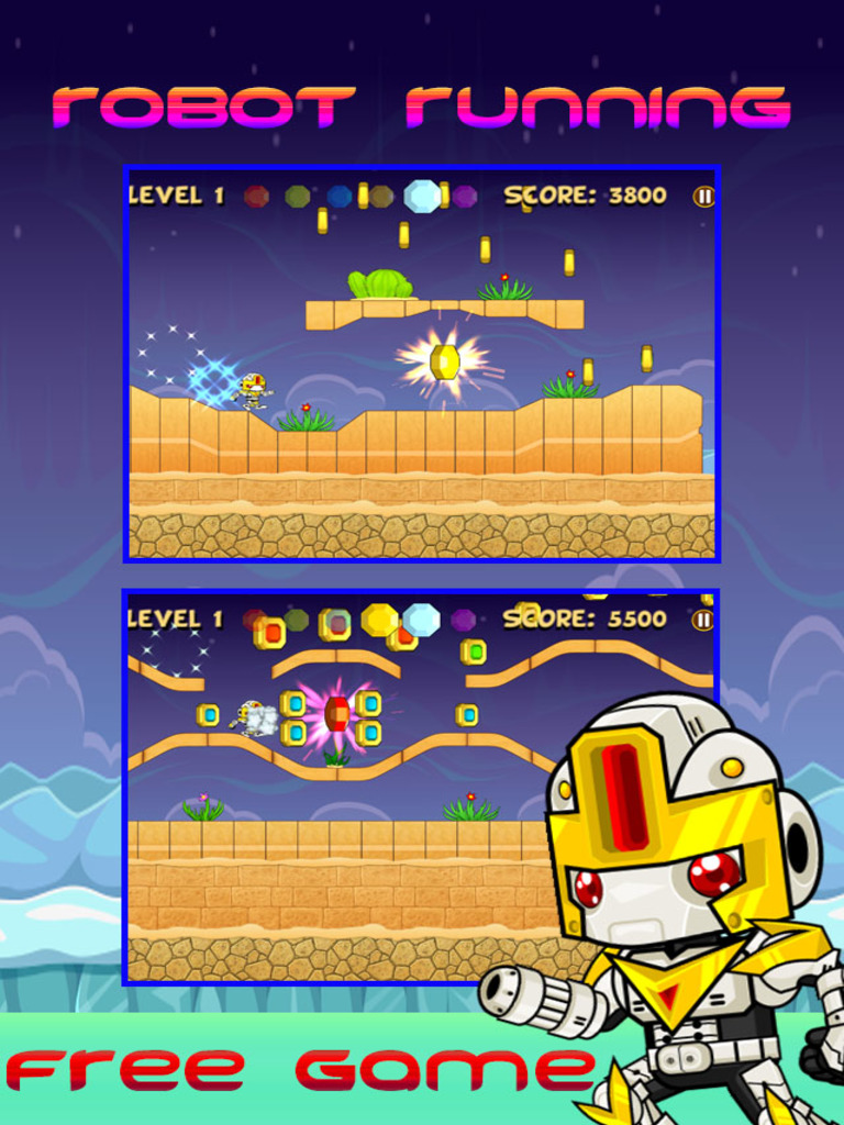 Real Robot RunBot Runner : Adventure Machine Free Games screenshot 3