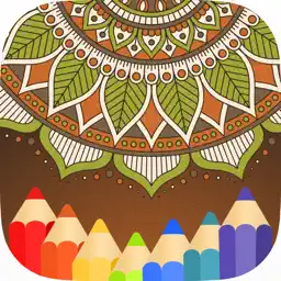 Mandala Coloring Books Color Therapy for Adults app icon
