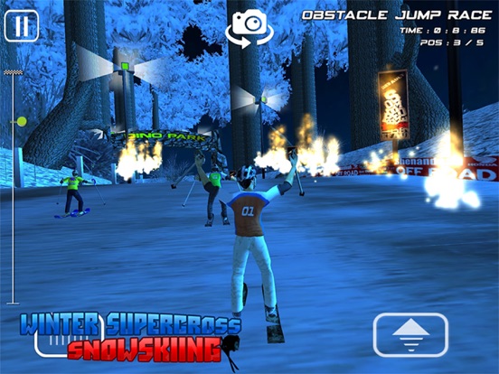 Screenshot #5 pour Winter Super Cross SnowSkiing - Free 3D Snow Water Racing Madness Game