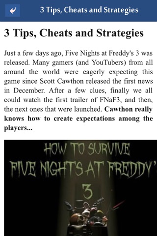 Guide for Five Night At Freddy's 3 screenshot 2