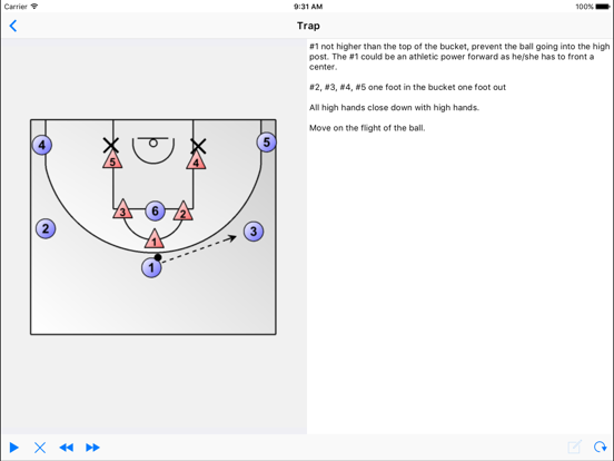Basketball Playview iPad screenshot 1 - Sports app