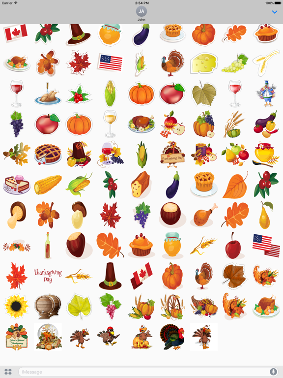 Screenshot #6 pour Thanksgiving 100+ Autocollants Animated