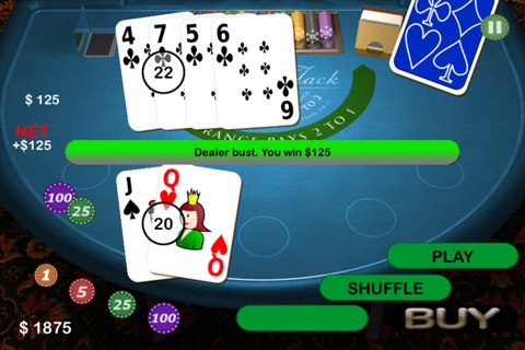 Black Jack - Premium Game of 21 screenshot 2