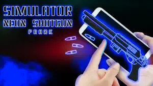 Simulator Neon Shotgun Prank screenshot #3 for iPhone