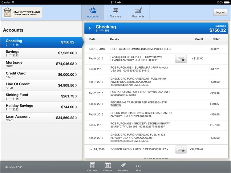 Main Street Bank Mobile Banking