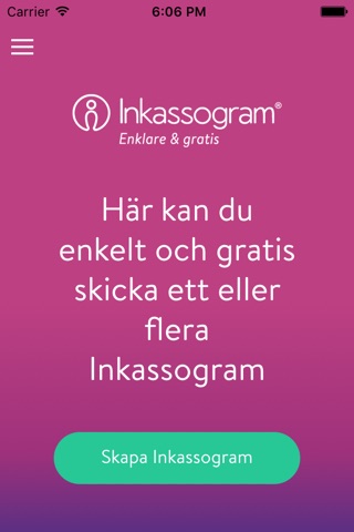 Inkassogram screenshot 2