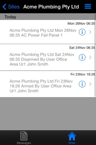 MyAlarm SMS Reports screenshot 3