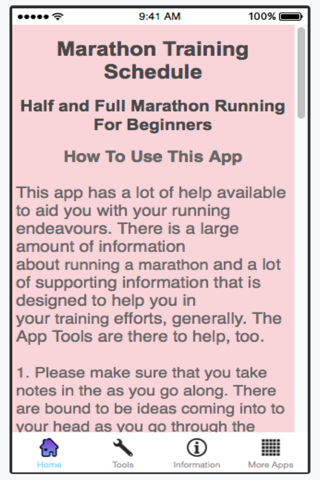 Marathon Training Schedule - Half and Full Marathon Running For Beginners screenshot 2