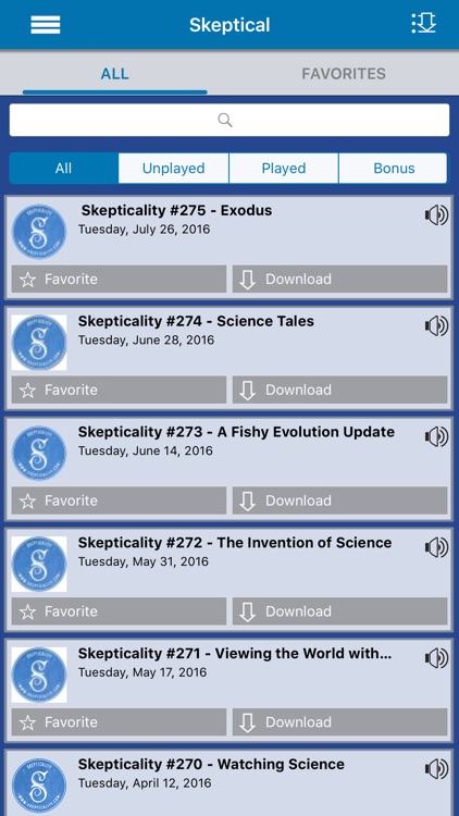 Skepticality -  Official App of Skeptic Magazine