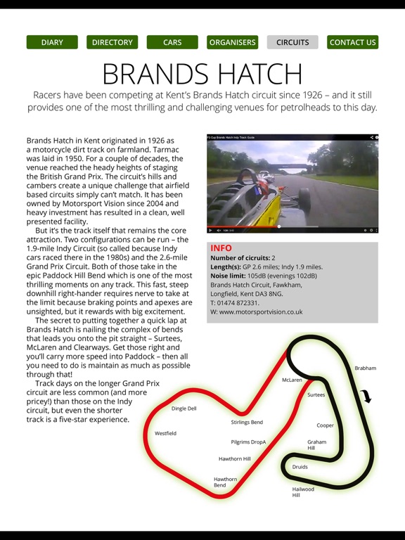 Screenshot #6 pour Track Day Directory