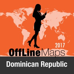 République Dominicaine Déconnecté carte et