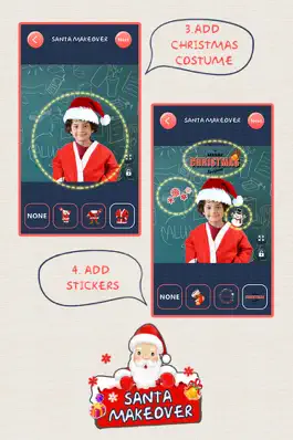 Game screenshot Christmas Makeover FREE - Santa Claus Photo Editor to Add Hat, Mustache & Costume hack