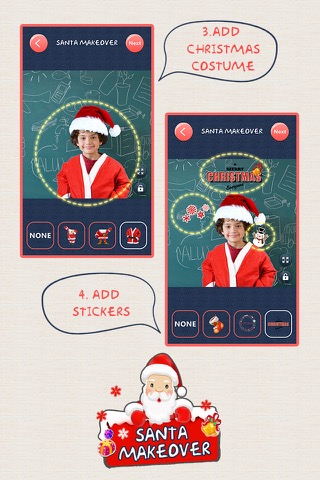 Christmas Makeover FREE - Santa Claus Photo Editor to Add Hat, Mustache & Costumeのおすすめ画像3