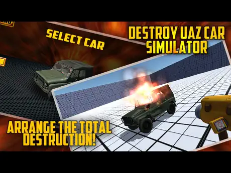 Destroy UAZ Car Simulator