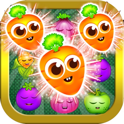 Farm Fruit Vegetables Garden Match 3 Link Splash iOS App