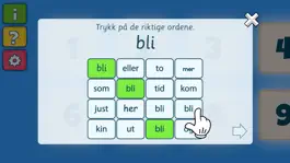 Game screenshot Høyfrekvente ord i rutenett apk