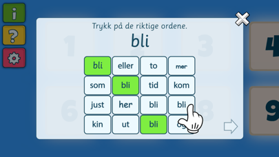 Screenshot #2 pour Høyfrekvente ord i rutenett