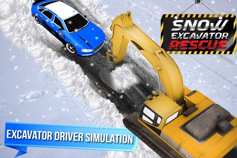 Snow Rescue Excavator 3D - City Crane Driver screenshot 4