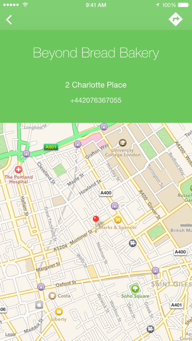 GluteNO - Find a Gluten Free Restaurant or Shop Screenshot