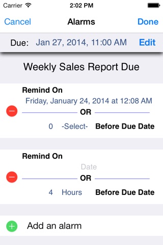 Slick Reminders screenshot 2