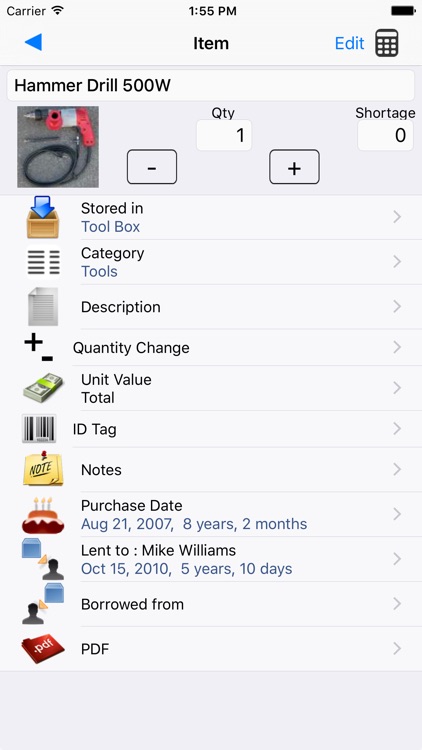 Items & Storage & Inventory