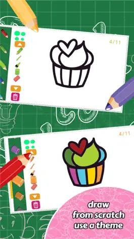 Game screenshot Cupcake Coloring Book Kids Game hack