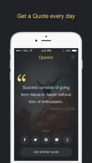 quotee – tons of quotes with style iphone screenshot 2
