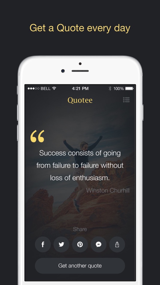 #2. Quotee – Tons of Quotes with Style (iOS) Bởi: Cleevio s.r.o.