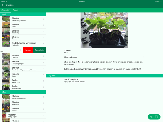 Screenshot #4 pour Gardeners Calendar
