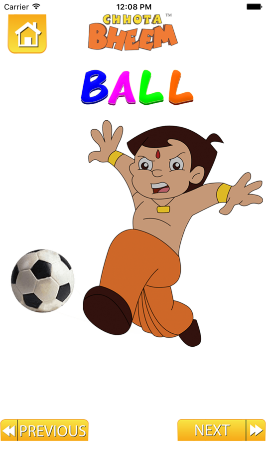 #3. Alphabets With Bheem (iOS) By: Chotta Bheem