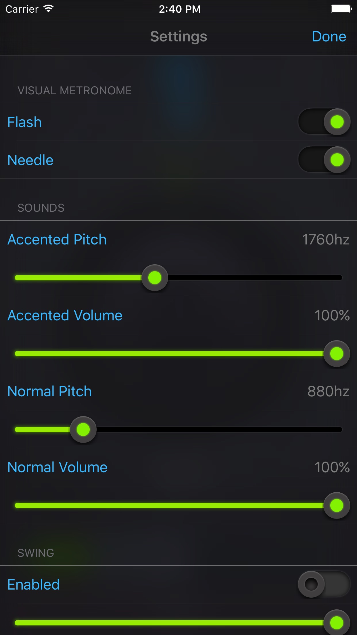 Screenshot 2 of BeatMetronome