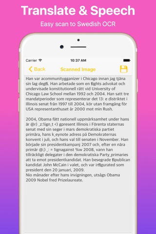 Swedish Cam Scanner to Text ,Translator  and  PDF Maker Pro screenshot 4