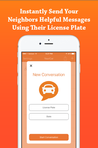 YourCar - Neighborly Messaging via License Plates screenshot 2