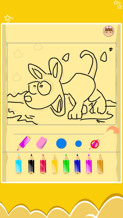 Screenshot #1 pour How to draw dog-Baby Simple Drawings