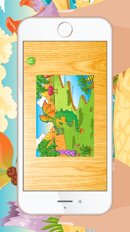 Cartoon Dragon Jigsaw Puzzles for Kids - Kindergarten Learning Games Free screenshot-4