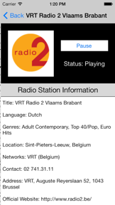 Belgium Radio Live Player: België/Belgique/Belgien screenshot