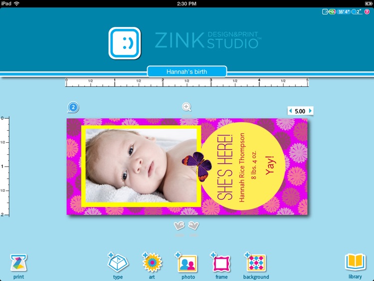 ZINK Print Studio for iPad