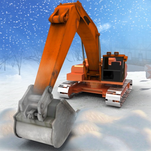Heavy Snow Excavator Simulator 3D – Extreme Winter Crane Operator and Dump Truck Driving to rescue your city from snow storm icon