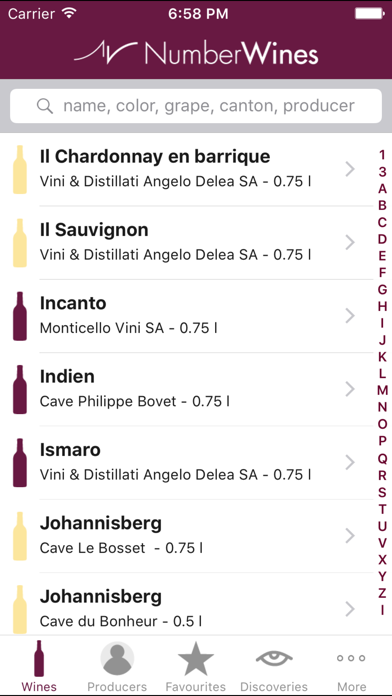 NumberWines Screenshot