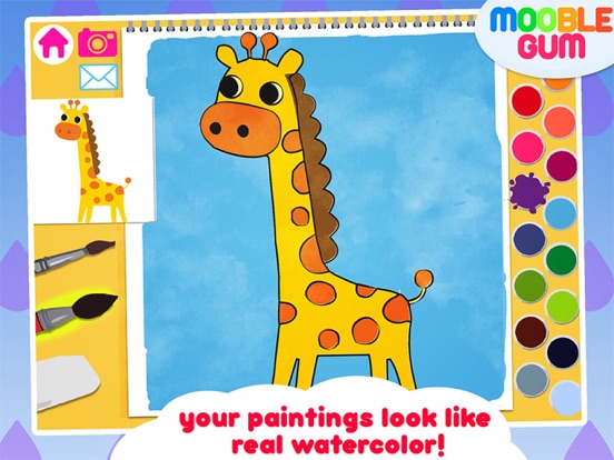 animal coloring book & Art Studio - painting app for children  - learn how to paint cute jungle animalsのおすすめ画像2